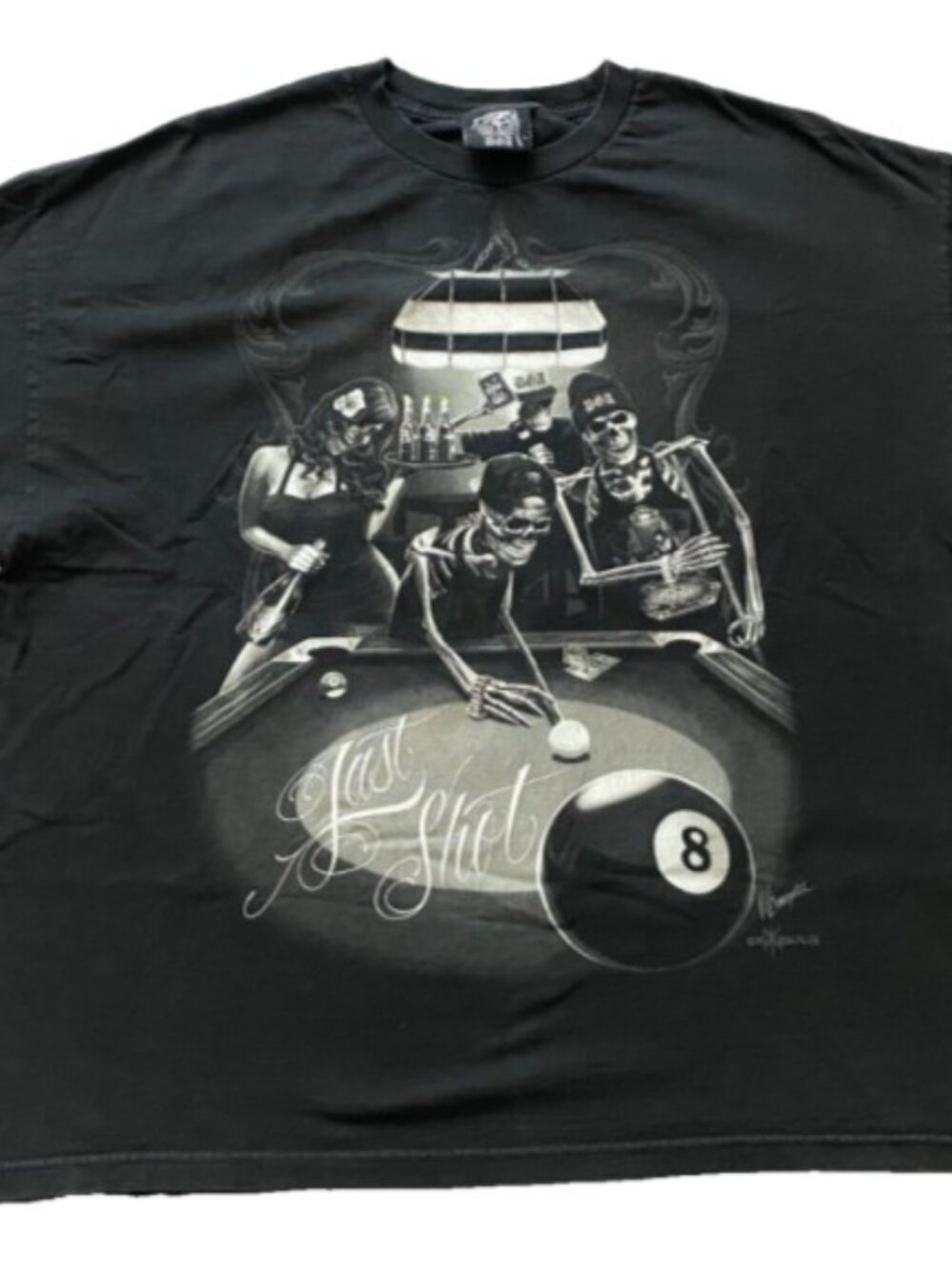 DGA David Gonzales Art Last Shot Skeleton 3XL T-Shirt Homies Vintage Style